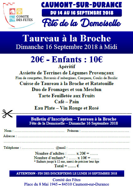 Bulletin dInscription Taureau a la Broche 2018