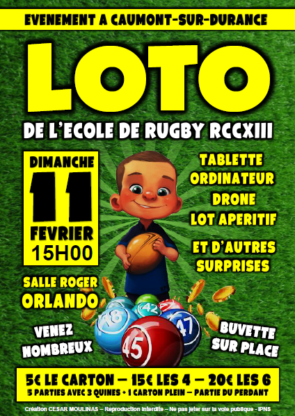 Loto Ecole du Rugby RCCXIII 2017