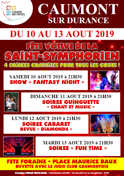 AFFICHE 2019 Soirée Saint Symphorien