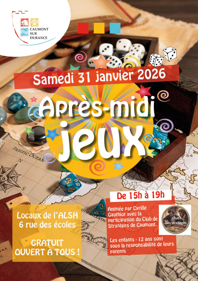 Après-midi jeux 31 janvier