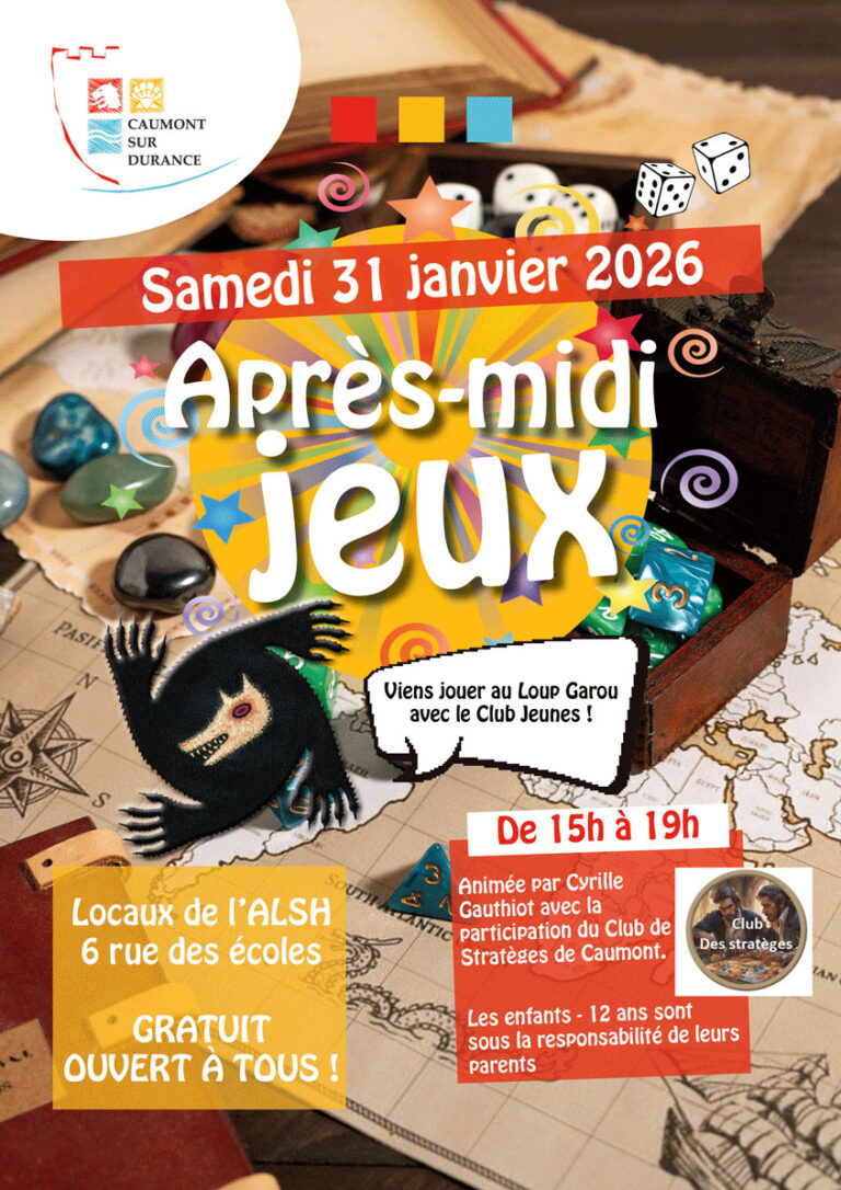 Après-midi jeux 31 janvier