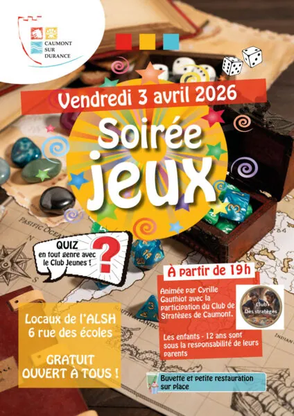 Soirée jeux 3 avril