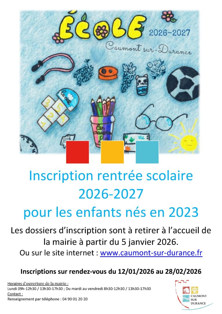 2026 2027 - Affiche rentrée scolaire