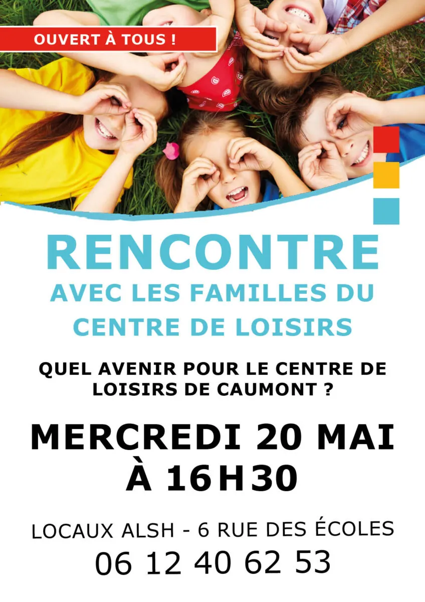 Rencontre familles ALSH 20 mai