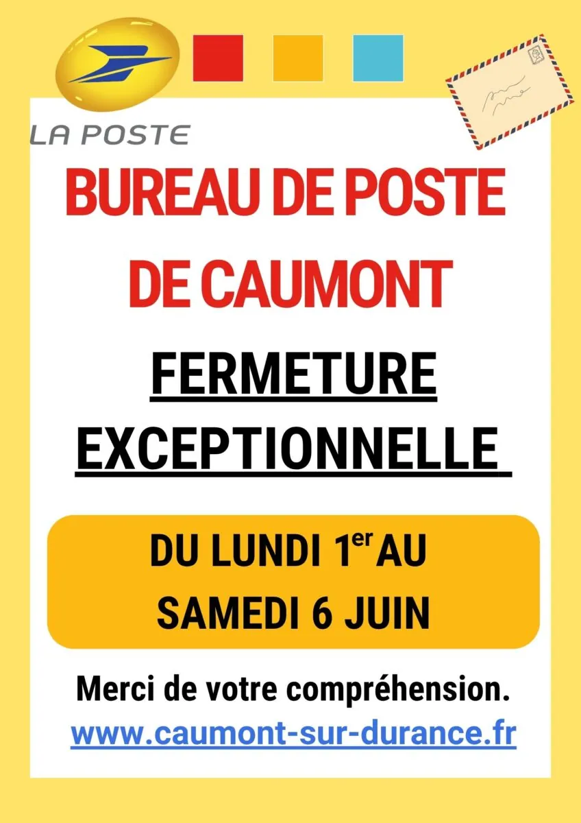 fermeture la poste