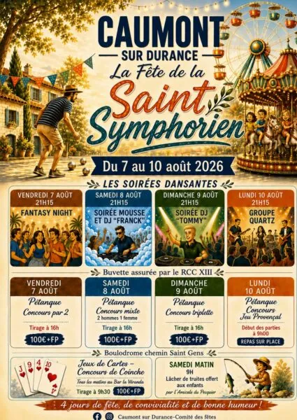 Fêtes août 2026 CDF