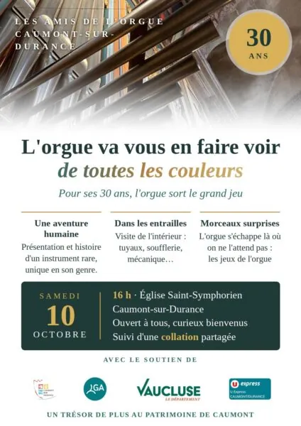 30 ans orgue